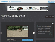 Tablet Screenshot of animalsbeingdicks.com